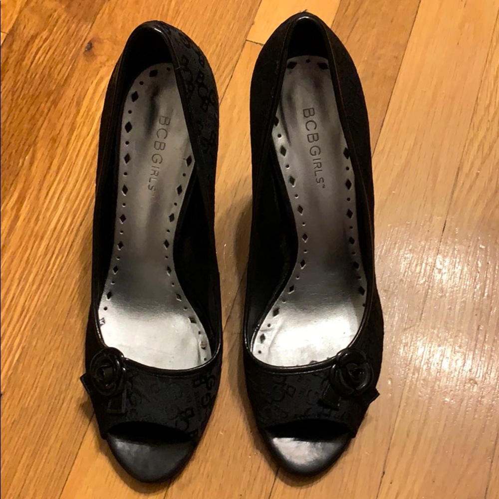 BCBGirls black stiletto heels size 9/39.